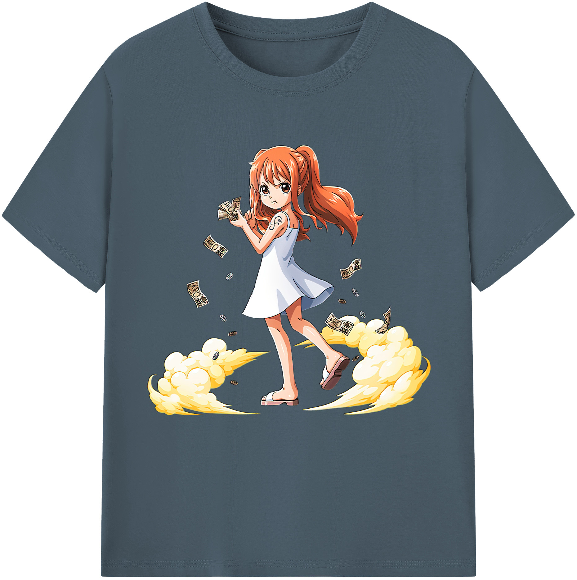 ワンピース ナミ ONE PIECE Nami 綿100％半袖Tシャツ（フロントプリント）